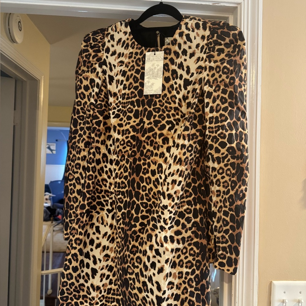 Tuckernuck Indin Hicks Leopard Print Women's Dress Size Small